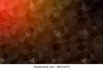 Dark red polygonal illustration, which consist of triangles. Geometric background in Origami style with gradient. Triangular design for your business.