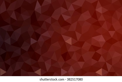 Dark red polygonal illustration, which consist of triangles. Geometric background in Origami style with gradient. Triangular design for your business.