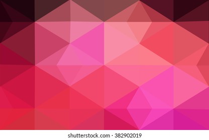 Dark red polygonal illustration, which consist of triangles. Geometric background in Origami style with gradient. Triangular design for your business.