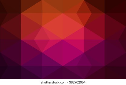 Dark red polygonal illustration, which consist of triangles. Geometric background in Origami style with gradient. Triangular design for your business.