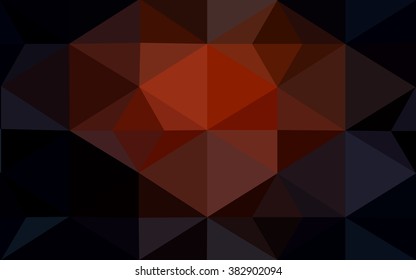 Dark red polygonal illustration, which consist of triangles. Geometric background in Origami style with gradient. Triangular design for your business.