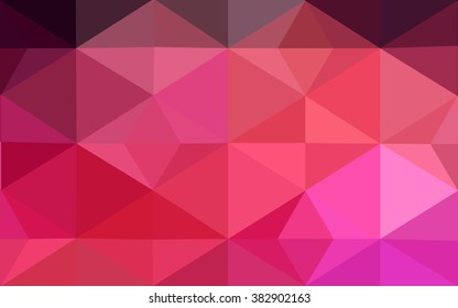 Dark red polygonal illustration, which consist of triangles. Geometric background in Origami style with gradient. Triangular design for your business.