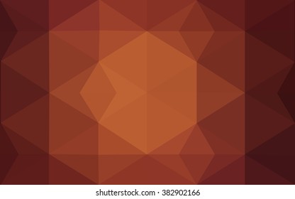 Dark red polygonal illustration, which consist of triangles. Geometric background in Origami style with gradient. Triangular design for your business.