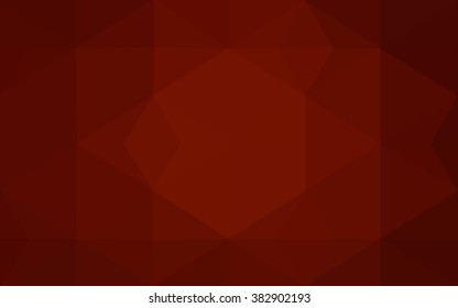Dark red polygonal illustration, which consist of triangles. Geometric background in Origami style with gradient. Triangular design for your business.