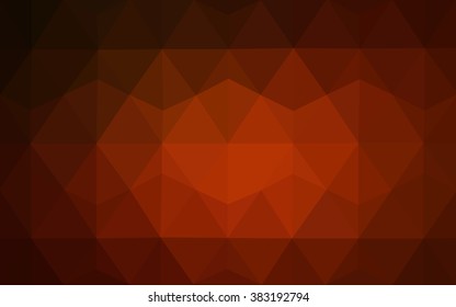 Dark red polygonal illustration, which consist of triangles. Geometric background in Origami style with gradient. Triangular design for your business.