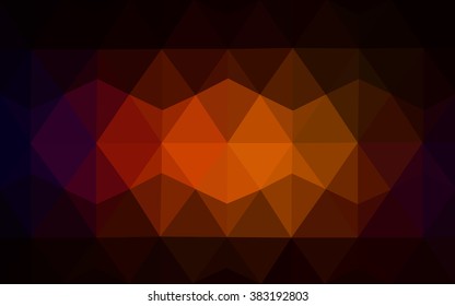 Dark red polygonal illustration, which consist of triangles. Geometric background in Origami style with gradient. Triangular design for your business.