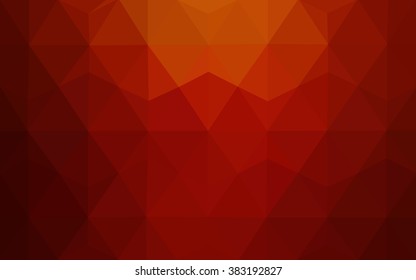 Dark red polygonal illustration, which consist of triangles. Geometric background in Origami style with gradient. Triangular design for your business.