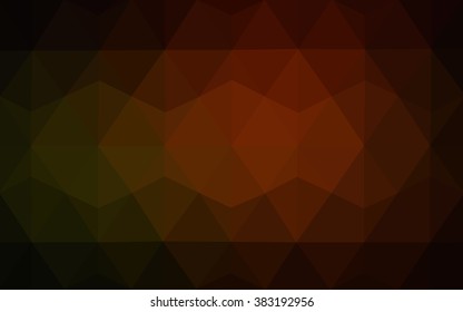 Dark red polygonal illustration, which consist of triangles. Geometric background in Origami style with gradient. Triangular design for your business.