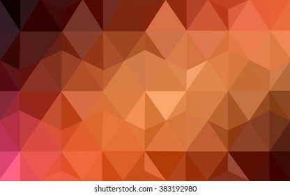 Dark red polygonal illustration, which consist of triangles. Geometric background in Origami style with gradient. Triangular design for your business.
