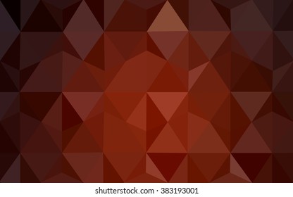 Dark red polygonal illustration, which consist of triangles. Geometric background in Origami style with gradient. Triangular design for your business.