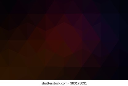 Dark red polygonal illustration, which consist of triangles. Geometric background in Origami style with gradient. Triangular design for your business.