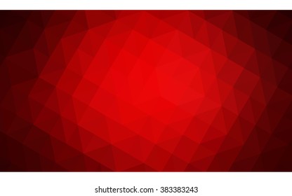 Dark red polygonal illustration, which consist of triangles. Geometric background in Origami style with gradient. Triangular design for your business.