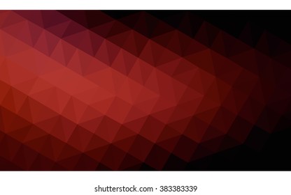 Dark red polygonal illustration, which consist of triangles. Geometric background in Origami style with gradient. Triangular design for your business.