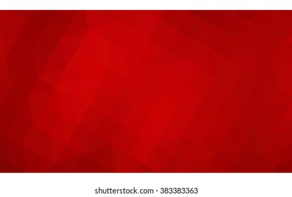Dark red polygonal illustration, which consist of triangles. Geometric background in Origami style with gradient. Triangular design for your business.