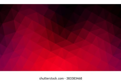 Dark red polygonal illustration, which consist of triangles. Geometric background in Origami style with gradient. Triangular design for your business.