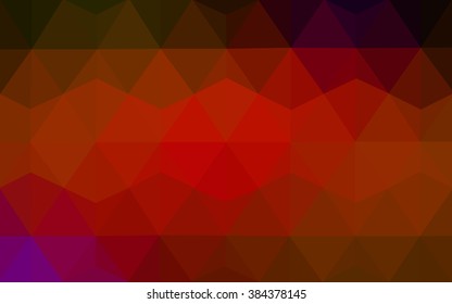 Dark red polygonal illustration, which consist of triangles. Geometric background in Origami style with gradient. Triangular design for your business.