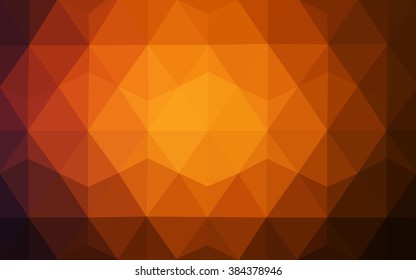 Dark red polygonal illustration, which consist of triangles. Geometric background in Origami style with gradient. Triangular design for your business.