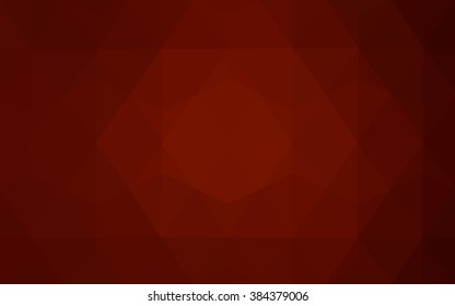 Dark red polygonal illustration, which consist of triangles. Geometric background in Origami style with gradient. Triangular design for your business.