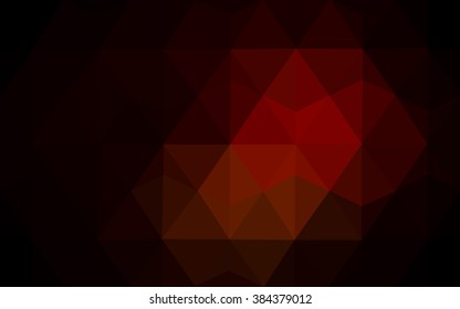 Dark red polygonal illustration, which consist of triangles. Geometric background in Origami style with gradient. Triangular design for your business.