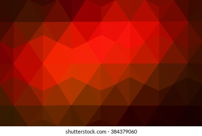 Dark red polygonal illustration, which consist of triangles. Geometric background in Origami style with gradient. Triangular design for your business.