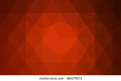 Dark red polygonal illustration, which consist of triangles. Geometric background in Origami style with gradient. Triangular design for your business.