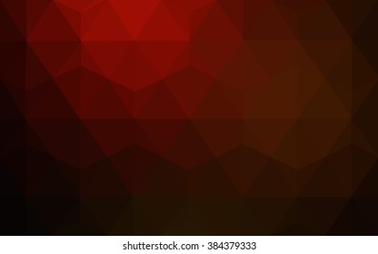 Dark red polygonal illustration, which consist of triangles. Geometric background in Origami style with gradient. Triangular design for your business.