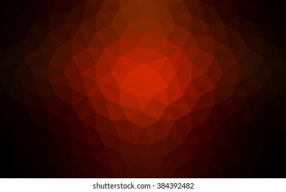 Dark red polygonal illustration, which consist of triangles. Geometric background in Origami style with gradient. Triangular design for your business.