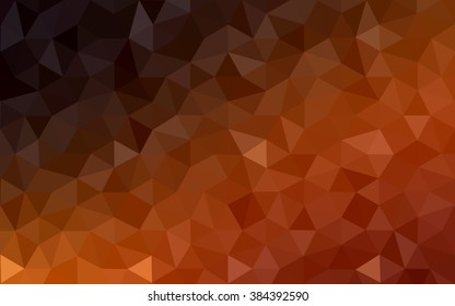 Dark red polygonal illustration, which consist of triangles. Geometric background in Origami style with gradient. Triangular design for your business.
