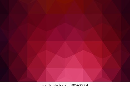 Dark red polygonal illustration, which consist of triangles. Geometric background in Origami style with gradient. Triangular design for your business.