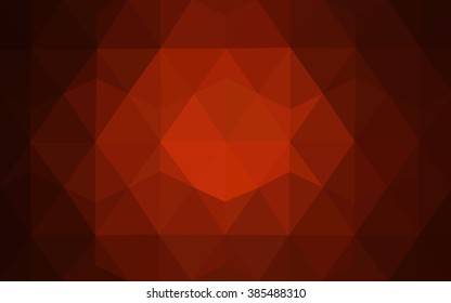 Dark red polygonal illustration, which consist of triangles. Geometric background in Origami style with gradient. Triangular design for your business.