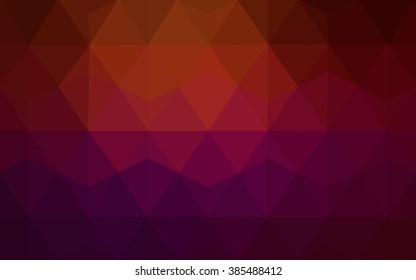 Dark red polygonal illustration, which consist of triangles. Geometric background in Origami style with gradient. Triangular design for your business.