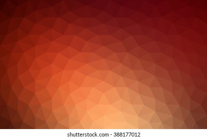 Dark red polygonal illustration, which consist of triangles. Geometric background in Origami style with gradient. Triangular design for your business.