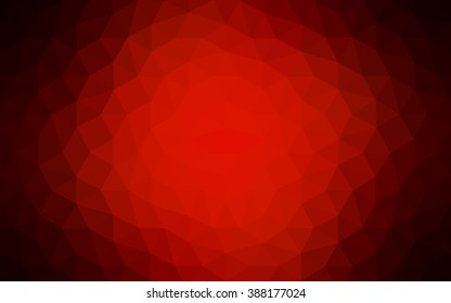 Dark red polygonal illustration, which consist of triangles. Geometric background in Origami style with gradient. Triangular design for your business.