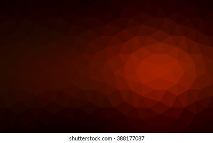 Dark red polygonal illustration, which consist of triangles. Geometric background in Origami style with gradient. Triangular design for your business.