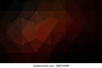 Dark red polygonal illustration, which consist of triangles. Geometric background in Origami style with gradient. Triangular design for your business.