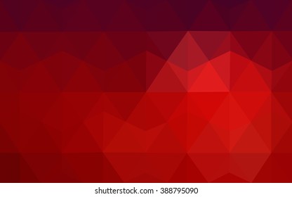 Dark red polygonal illustration, which consist of triangles. Geometric background in Origami style with gradient. Triangular design for your business.