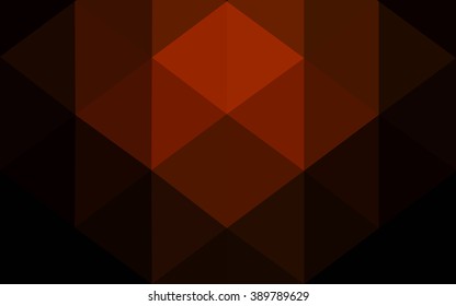 Dark red polygonal illustration, which consist of triangles. Geometric background in Origami style with gradient. Triangular design for your business.