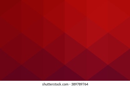 Dark red polygonal illustration, which consist of triangles. Geometric background in Origami style with gradient. Triangular design for your business.