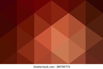 Dark red polygonal illustration, which consist of triangles. Geometric background in Origami style with gradient. Triangular design for your business.