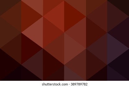 Dark red polygonal illustration, which consist of triangles. Geometric background in Origami style with gradient. Triangular design for your business.