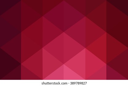Dark red polygonal illustration, which consist of triangles. Geometric background in Origami style with gradient. Triangular design for your business.