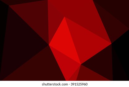 Dark red polygonal illustration, which consist of triangles. Geometric background in Origami style with gradient. Triangular design for your business.