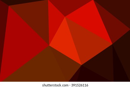 Dark red polygonal illustration, which consist of triangles. Geometric background in Origami style with gradient. Triangular design for your business.