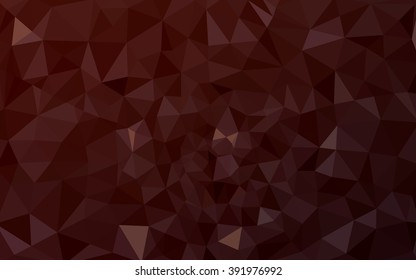 Dark red polygonal illustration, which consist of triangles. Geometric background in Origami style with gradient. Triangular design for your business.