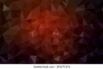 Dark red polygonal illustration, which consist of triangles. Geometric background in Origami style with gradient. Triangular design for your business.