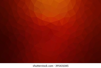 Dark red polygonal illustration, which consist of triangles. Geometric background in Origami style with gradient. Triangular design for your business.