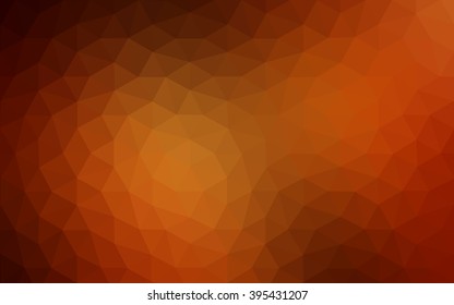 Dark red polygonal illustration, which consist of triangles. Geometric background in Origami style with gradient. Triangular design for your business.
