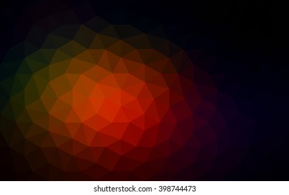 Dark red polygonal illustration, which consist of triangles. Geometric background in Origami style with gradient. Triangular design for your business.