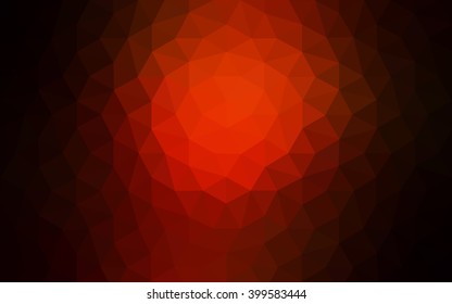 Dark red polygonal illustration, which consist of triangles. Geometric background in Origami style with gradient. Triangular design for your business.