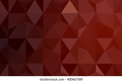 Dark red polygonal illustration, which consist of triangles. Geometric background in Origami style with gradient. Triangular design for your business.